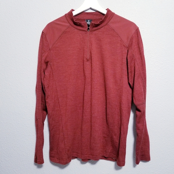 KUHL Men's layer layering shirt sweater pullover Merino Wool MEDIUM - Picture 1 of 6